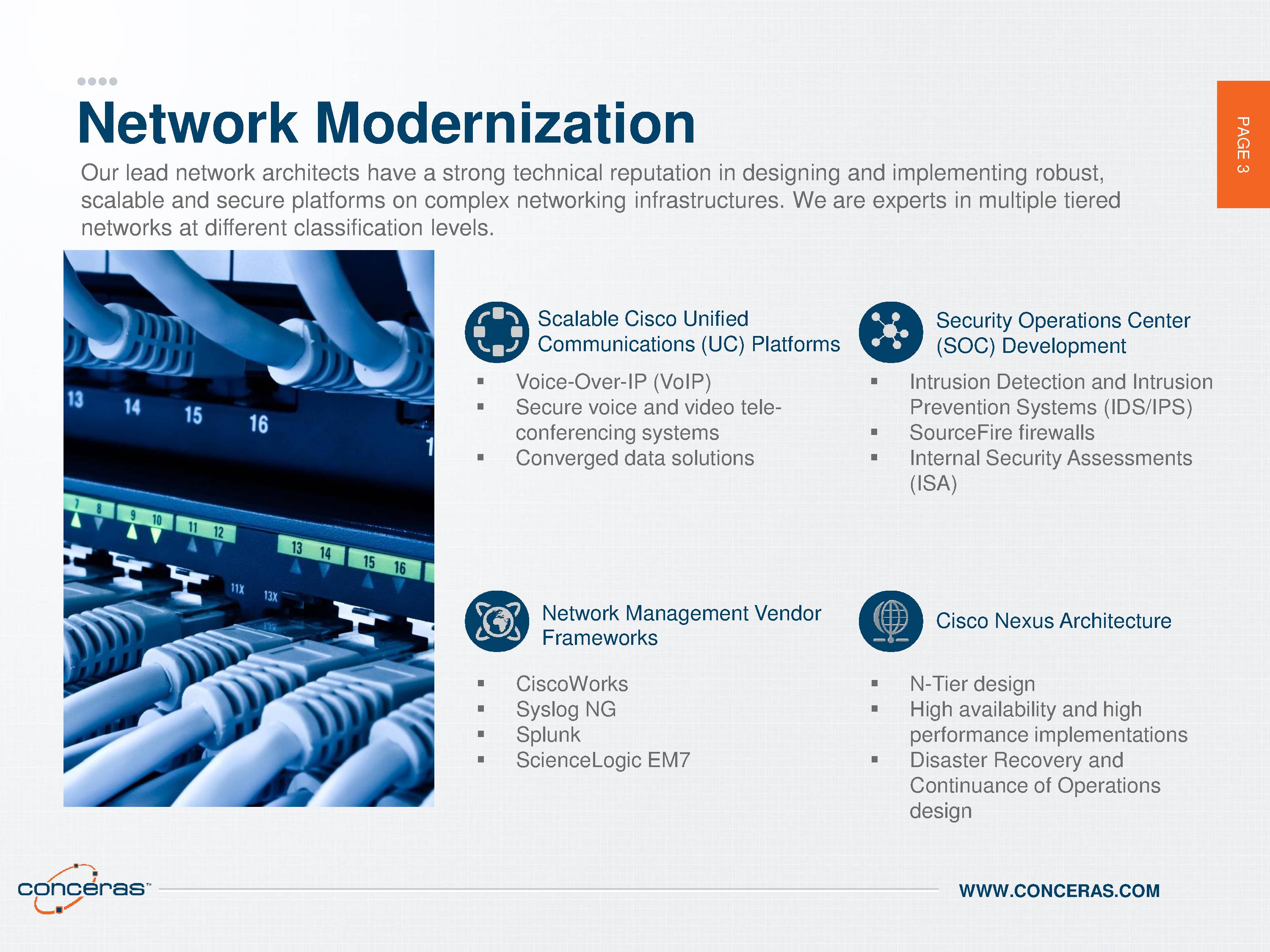 Infographic of Network Modernization
